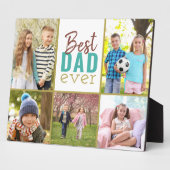 最高のパパティール（緑がかった色）5 Photo Collage フォトプラーク (側面)