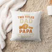 最高のパパデザイン-ヴィンテージ父の日 クッション (ブランケット)