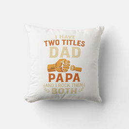 最高のパパデザイン-ヴィンテージ父の日 クッション