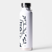 最高のパパトロフィーデザイン – 父の日ギフト ウォーターボトル (左面)