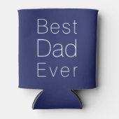 最高のパパネイビー青白ミニマリストクール 缶クーラー (正面)