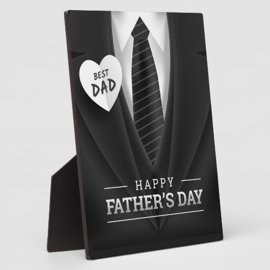 最高のパパハッピーファーズデー フォトプラーク (側面)