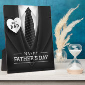 最高のパパハッピーファーズデー フォトプラーク (側面)