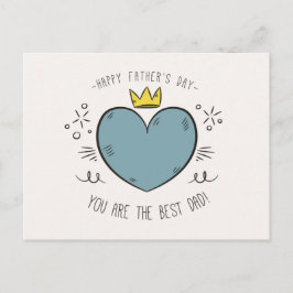 最高のパパハッピー父親の日 |はがき ポストカード
