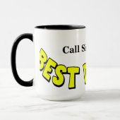 最高のパパハムラジオオペレータカスタマイズーマグ! マグカップ (左)