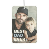 最高のパパハートの父の日 カーエアーフレッシュナー (正面)