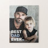 最高のパパハートの父の日 ジグソーパズル (縦)