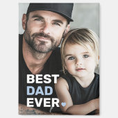 最高のパパハートの父の日 マグネット (正面)