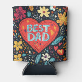 最高のパパハート及びフローラ 缶クーラー (正面)