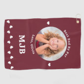 最高のパパバイカスタムパーフォトレモダンッド ゴルフタオル (横)