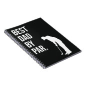 最高のパパバイパーおもしろいブラックゴルフギフト ノートブック (右側)