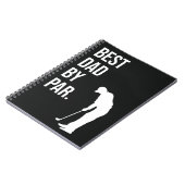 最高のパパバイパーおもしろいブラックゴルフギフト ノートブック (左側)