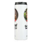 最高のパパバイパーカスタムキッズフォトゴルフホワイト タンブラー (裏面)