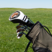 最高のパパバイパーカスタムペットドッグフォトブラック&ホワイト ゴルフヘッドカバー (インサイチュ)