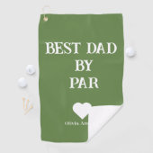 最高のパパバイパーカスタムモルドレン可愛いグリーン&ホワイト ゴルフタオル (インサイチュ)