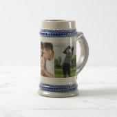 最高のパパバイパーカスタムル写真お父さんの日 ビールジョッキ (正面右)