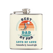 最高のパパバイパーカスタムレトロから娘ゴルフ フラスク (正面)