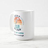 最高のパパバイパーカスタムレトロ娘のカスタム コーヒーマグカップ (正面左)