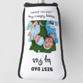 最高のパパバイパーカスタム写真ハッピーファザーデイ  ゴルフヘッドカバー (回転90)