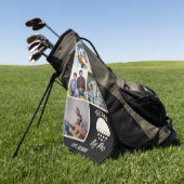 最高のパパバイパーカスタム5 Photo Collage ゴルフタオル (グリーン)