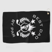 最高のパパバイパーギフト父のゴルフタオル ゴルフタオル (横)