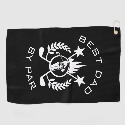 最高のパパバイパーギフト父のゴルフタオル ゴルフタオル (横)