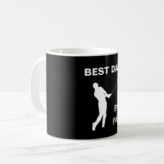 最高のパパバイパーゴルフのパパのゴルファーPun父の日 コーヒーマグカップ (正面左)