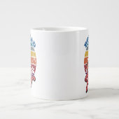 最高のパパバイパーゴルファーパパレトロサンセットスタイル ジャンボコーヒーマグカップ (正面)