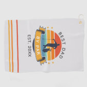 最高のパパバイパーゴルファー父の日パパ ゴルフタオル (横)