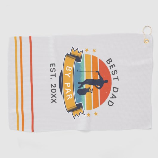 最高のパパバイパーゴルファー父の日パパ ゴルフタオル (横)