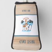 最高のパパバイパーゴルフカートのモノグラム名パター ゴルフヘッドカバー (回転90)