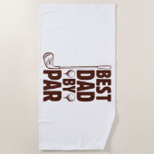 最高のパパバイパーゴルフパパ ビーチタオル (正面)