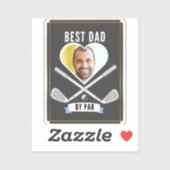 最高のパパバイパーゴルフ恋人ファーザーズデイおもしろい シール (シート)