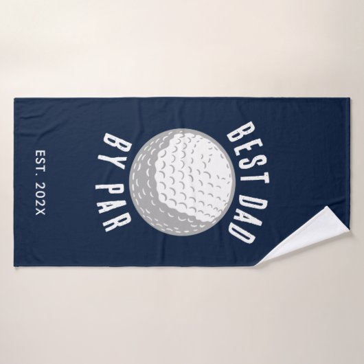 最高のパパバイパーゴルフ恋人ファーザーズデイカスタム バスタオル (バスタオル)