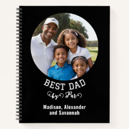 最高のパパバイパーゴルフ恋人フォトブラック ノートブック