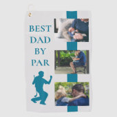 最高のパパバイパーゴルフ父フォトギフト ゴルフタオル (正面)