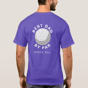 最高のパパバイパーゴルフ誕生日カスタム年 Tシャツ