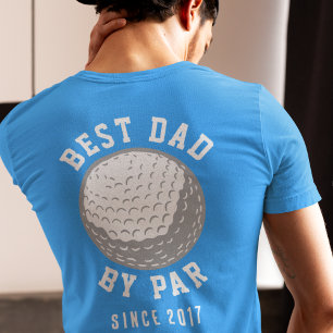 最高のパパバイパーゴルフ誕生日カスタム年 Tシャツ
