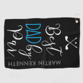 最高のパパバイパータイポグラフィ ゴルフタオル (横)