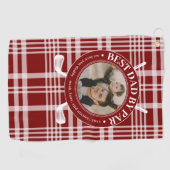 最高のパパバイパーバッファロープライド父の日の写真 ゴルフタオル (横)