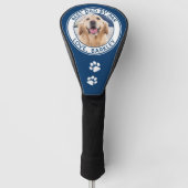 最高のパパバイパーパーソナライズされたペット犬の写真 ゴルフヘッドカバー (正面)