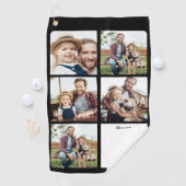 最高のパパバイパーパーソナライズされた- 5フォトコラージュ ゴルフタオル (インサイチュ)