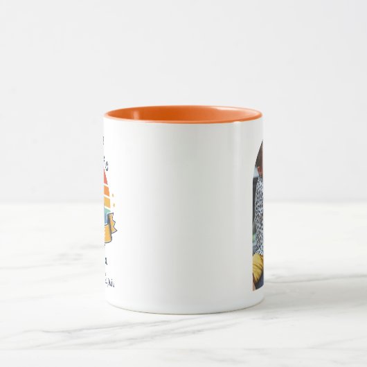 最高のパパバイパーファーザーズカスタムデイキッズフォト マグカップ (中央)