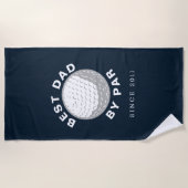 最高のパパバイパーファーザーズカスタムデイ年 ビーチタオル (正面)