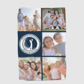 最高のパパバイパーフォトコラージュモノグラム ゴルフタオル (正面)