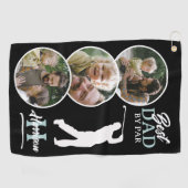 最高のパパバイパーフォトコラージュモノグラム ゴルフタオル (横)