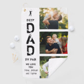 最高のパパバイパーフォトゴルファーの父の日 ゴルフタオル (インサイチュ)