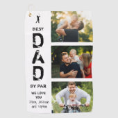 最高のパパバイパーフォトゴルファーの父の日 ゴルフタオル (正面)