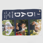 最高のパパバイパーフォトゴルファーの父の日 ゴルフタオル (横)