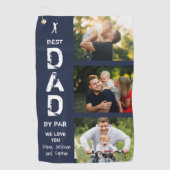 最高のパパバイパーフォトゴルファーの父の日 ゴルフタオル (正面)